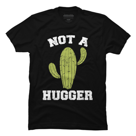Not A Hugger Funny Vintage Sarcastic Cactus