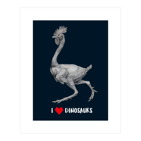 I like dinosaurs. I love dinosaurs. Chiken lover by Olaart