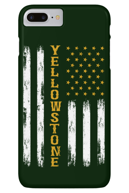 Yellowstone Flag, Yellowstone National Park Vintage by Snasstudios