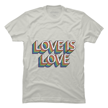 Love Is Love Gay Pride Retro Vintage LGBT Pride Month by Dudleyjaz