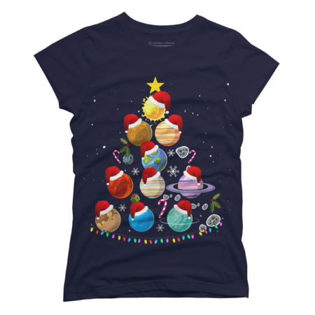 Funny Solar System Space Planets Tree Christmas Pajama Xmas by AlexanderDD