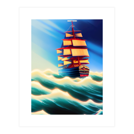 Sailing tall ship by gavila
