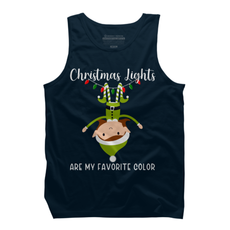 Christmas Lights Are My Favorite Color Funny Xmas Elf by SHOPP