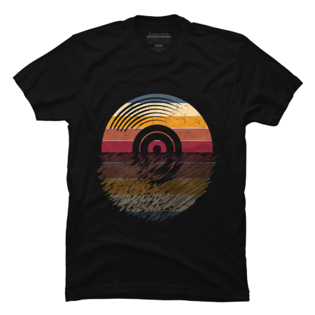 Vinyls LP Record Sunset T-Shirt