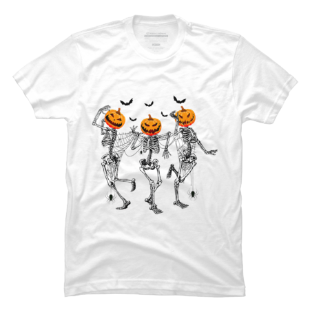 Halloween Party Dancing Skeleton Pumpkin Head
