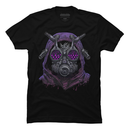 Purple Insect Gasmask Man by AtomicProphet