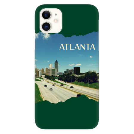 Cool photo Atlanta Georgia skyline blue sky USA city break by BoogieCreates