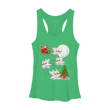 Christmas Santa Claus Riding Dove T-Shirt by CNTT668