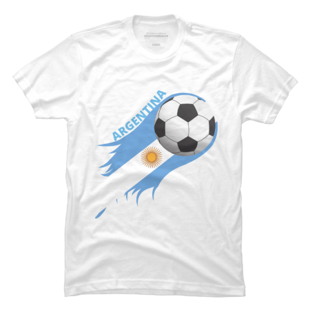 Argentina Soccer Ball Flag Jersey Argentinian Football by Rexregumdesign