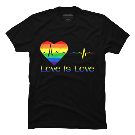 Love is love LGBT heartbeat by Phrase