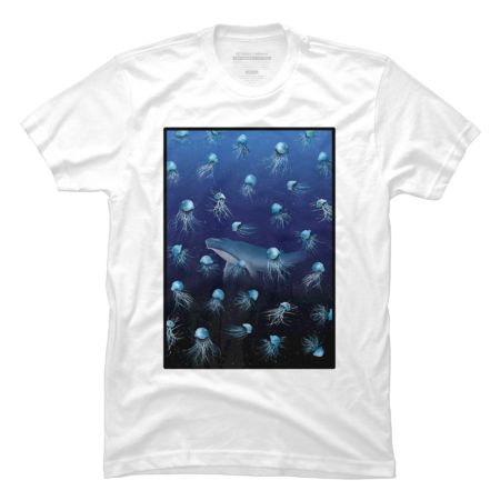 Jellyfish and Whale by Mandala69