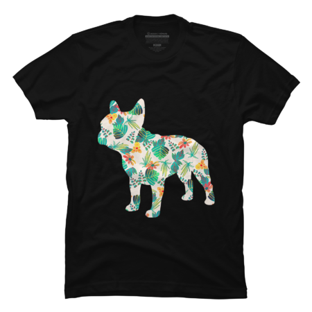 Floral French Bulldog by AnhVux
