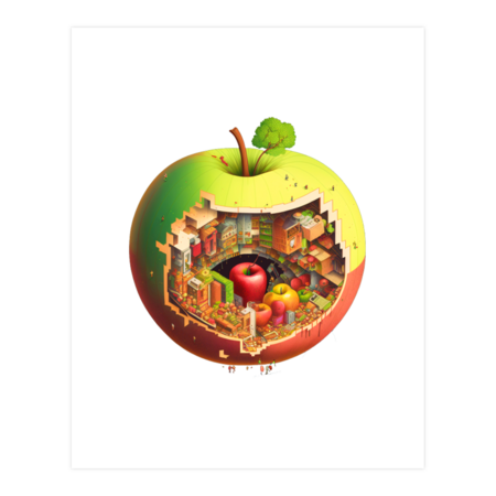 Inside An Apple by Ajolan