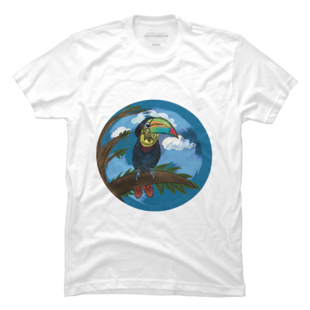 Coloured Rainbow Bird of Paradise T-Shirt by Icepeach