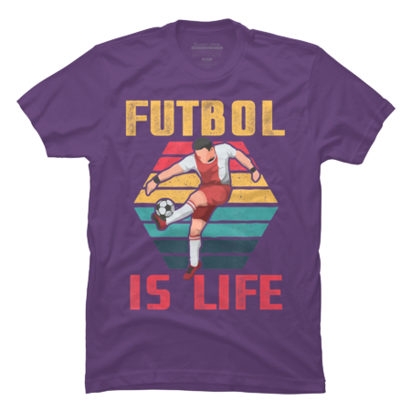 Futbol Is Life Soccer Football Lover Vintage by DesignNIcePro