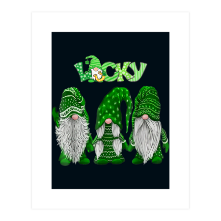Green Sweater Gnomes St Patricks Day Gnome Men by DesignNIcePro