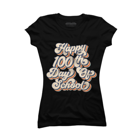 Happy 100Th Day Of School Retro Vintage 100 by DesignNIcePro