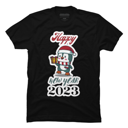 HAPPY NEW YEAR 2023 T-Shirt Claus Christmas Funny Dab X-mas Gift by Ambrose206
