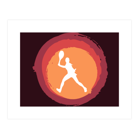 Tennis Lover Rose Gold Silhouette by AgeOfWords