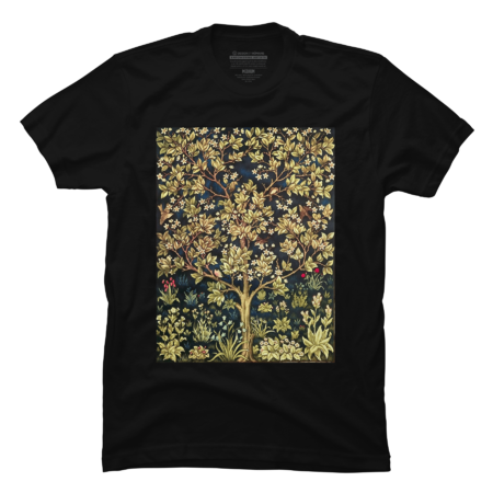 Tree Of Life Vintage Art Nouveau T-Shirt by Mandala69