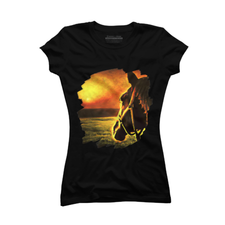 Horse Sunset Vintage Retro  T-Shirt by WinterJJ