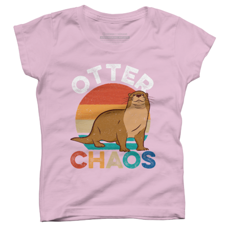 Otter Chaos Tee Retro by OUCHAN