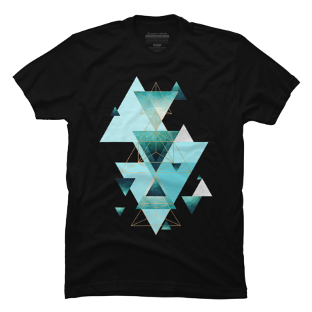 Geometric Triangles Compilation in teal