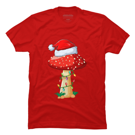 Christmas Mushroom Santa Hat  T-Shirt by AnhVux
