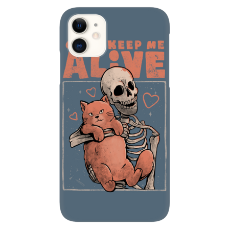 Cats Keep Me Alive - Dead Skull Evil Gift by EduEly