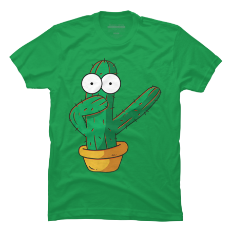 Dabbing cactus in flower pot with big eyes cute cuddle by DeRose93