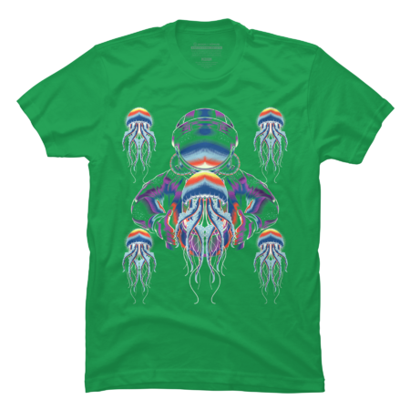 Jellyfish Astronaut Outer Space Galaxy Animal Science by DeRose93