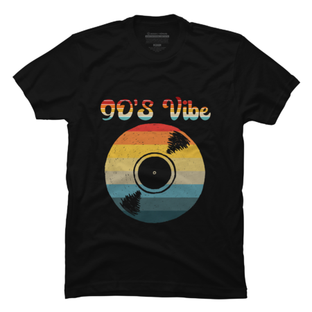 90's Vibe Vinyl Record Music Player T-Shirt by CorvusAttic