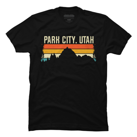 Park City Utah Retro Vintage, Retro Mountain utah by Snasstudios