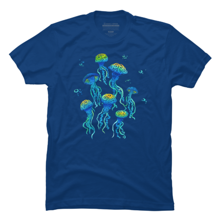 Swirly Jellyfish by VectorInk