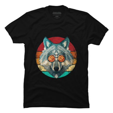 Vintage Wolf Face  T-Shirt by CorvusAttic