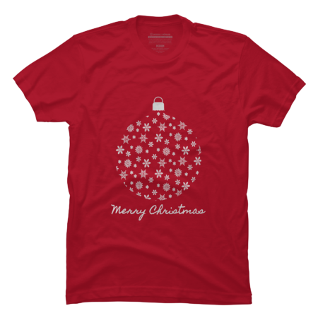 Snowflake Merry Christmas  T-Shirt by Cutemeow