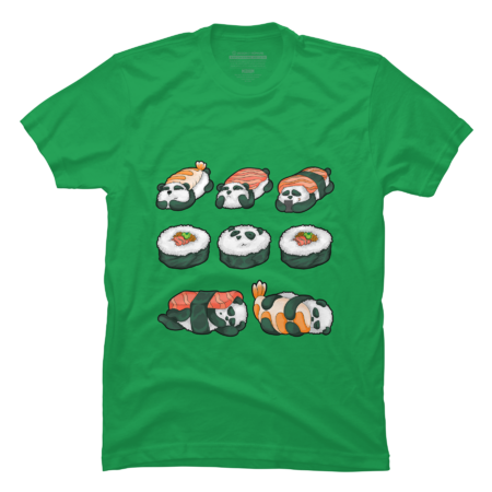Panda Sushi T-Shirt by Cutemeow