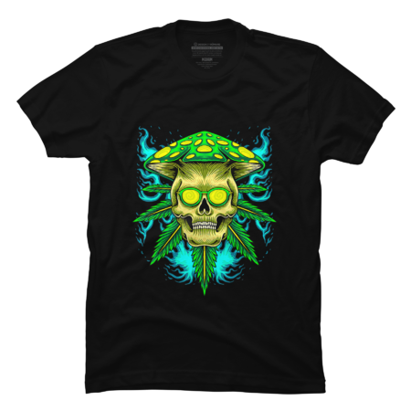 Morels Mushroom Skull  T-Shirt