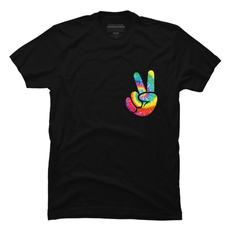 Peace Hand Sign Tie Dye T-Shirt