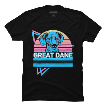 Great Dane Dog Tee Retro