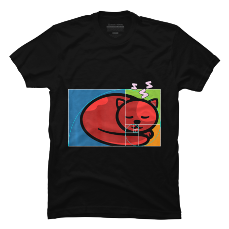 Fibonacci Cat T-Shirt by Flatlay669