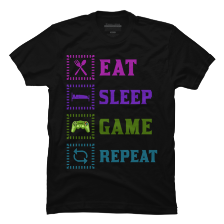 Eat Sleep Game Repeat by Awtix