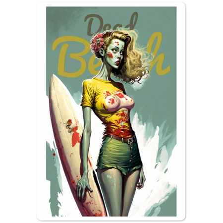 Dead Beach Zombie Girl by Manindamoon
