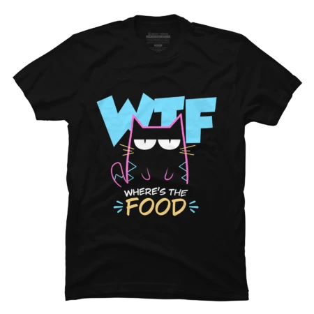 Where's the food - Bad Mood Funny Cat by Snouleaf