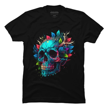 Skull with Flowers by rodrigoraiol