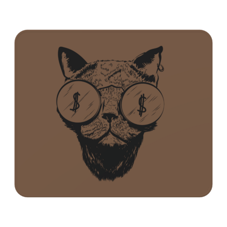 cat with glasses by Mammoths