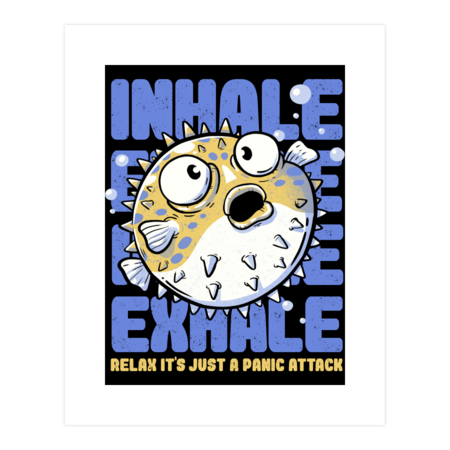 Just a Panic Attack - Funny Fish Sarcasm Gift by EduEly