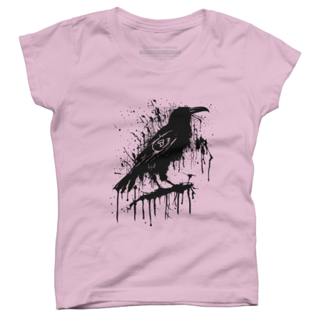 Black Raven Splatter Paint by PixaMorph
