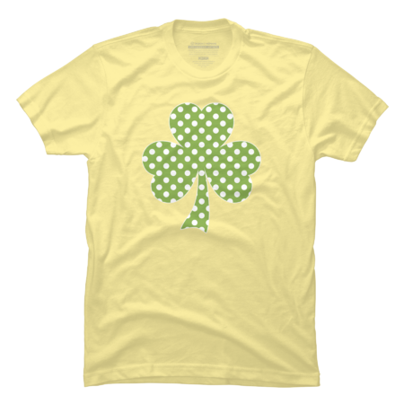 Green Shamrock Clover Polka dots Patrick's Day Shamrock greenery by PLdesign