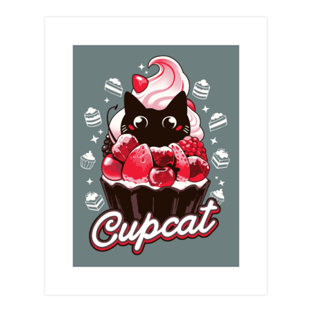 Cupcat - Cute Food Cat by Snouleaf
